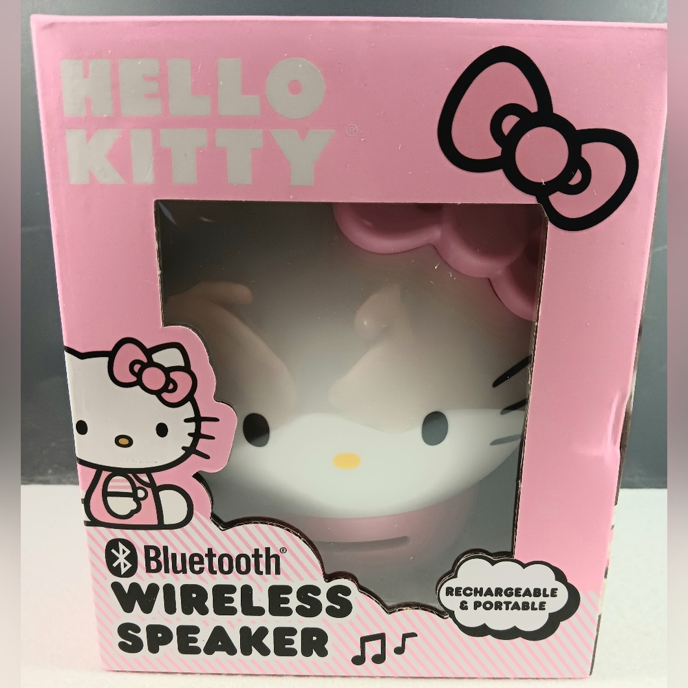 Sanrio Cute Hello Kitty Bluetooth Wireless Speaker Rechargeable Portable Pink